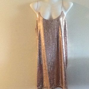 🔥🔥🔥BEAUTIFUL ROSE COLORED ZARA SEQUINED DRESS